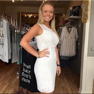 White, lace dress